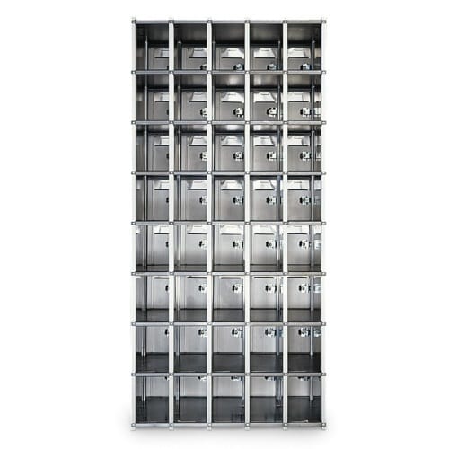 CAD Drawings American Postal Manufacturing Co. 42-Door Rear-Loading Private Horizontal Mailbox